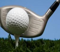 Golf ball on tee 